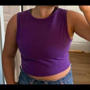 Shein Purple Crop Top